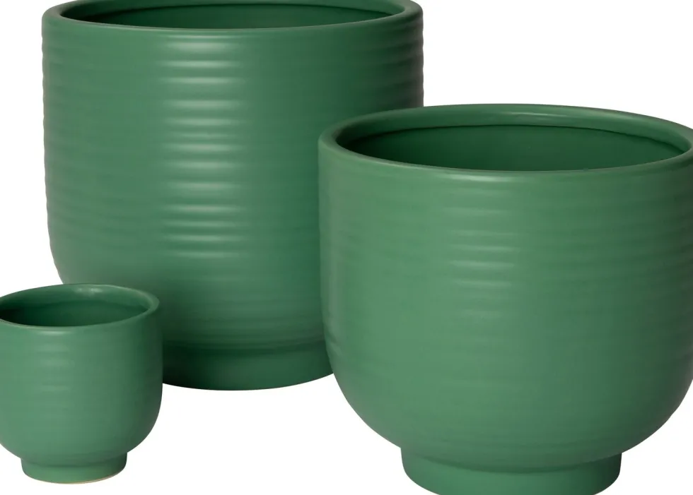 Intratuin bloempot op voet Neeko groen D 7,5 H 7 cm