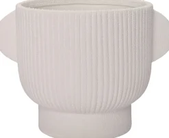 Intratuin bloempot op voet Pierre wit 10 x 7 x 7 cm