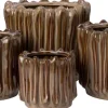 Intratuin bloempot op voet Sacha bruin D 24,7 H 23 cm