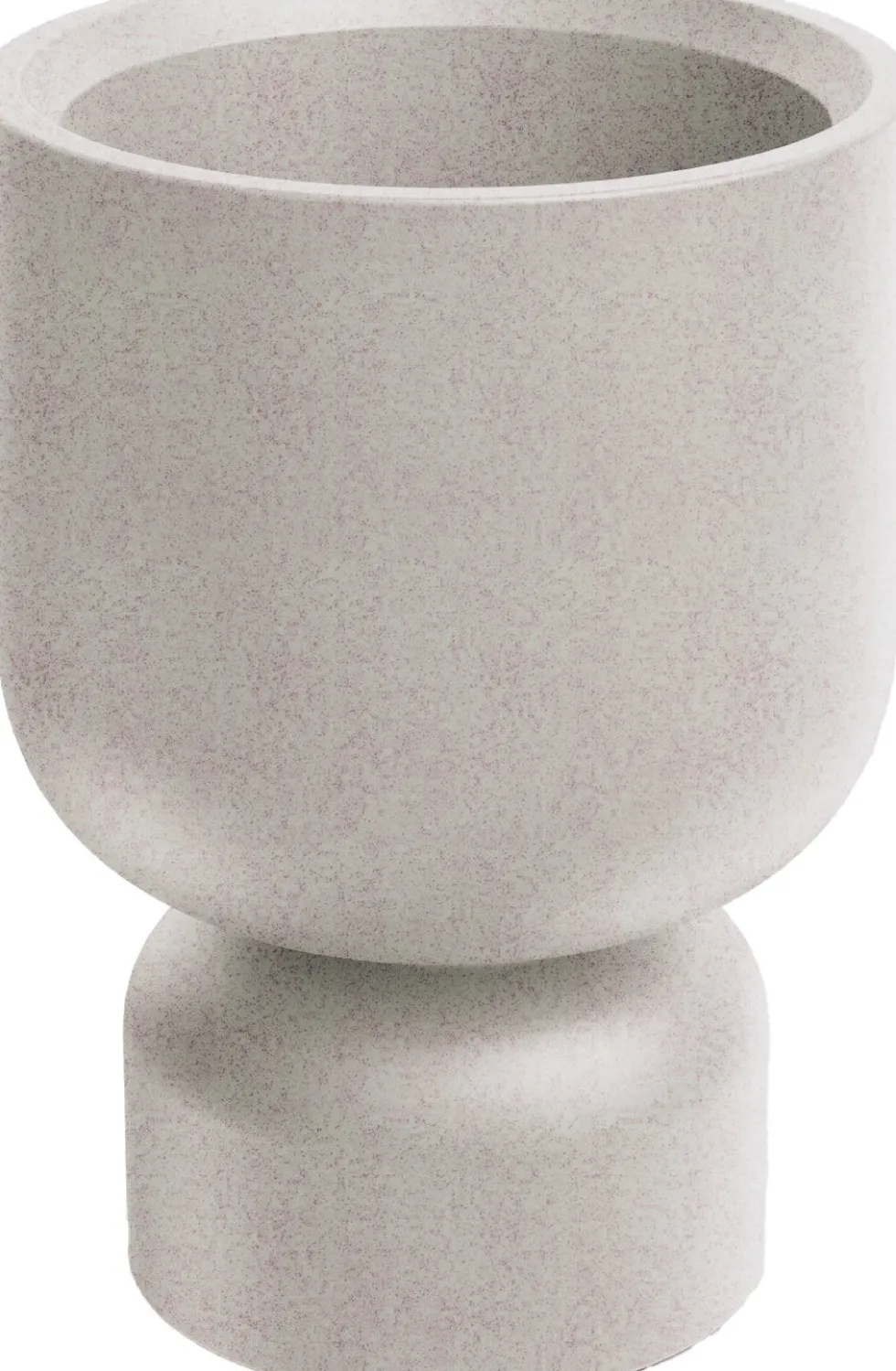 Intratuin bloempot op voet Sochi taupe D 40 H 54 cm