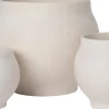 Intratuin bloempot op voet Stone wit D 12,5 H 14 cm