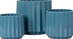 Intratuin bloempot op voet Stijn blauw D 17 H 16 cm
