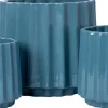 Intratuin bloempot op voet Stijn blauw D 15 H 14 cm