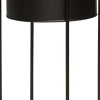 Intratuin bloempot op voet zwart D 19 H 50 cm