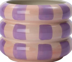 Intratuin bloempot Owen roze / paars D 19,5 H 14,5 cm