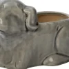 Intratuin bloempot Puppy grijs 16 x 11 x 10,5 cm