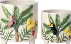 Intratuin bloempot Raval crème 15,3 x 13,4 x 14,2 cm