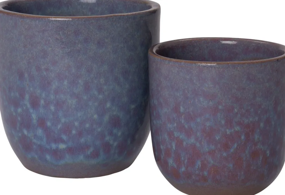 Intratuin bloempot Ravel blauw D 10 H 10 cm