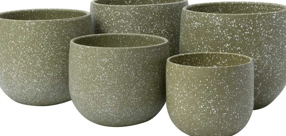 Intratuin bloempot Rayan groen D 19 H 17 cm