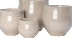 Intratuin bloempot Recife crème D 18 H 17 cm