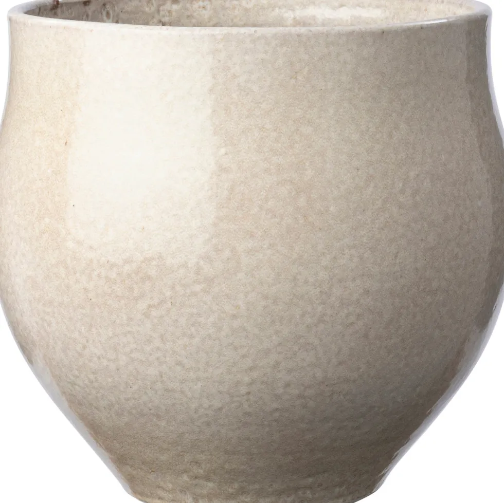 Intratuin bloempot Recife crème D 18 H 17 cm
