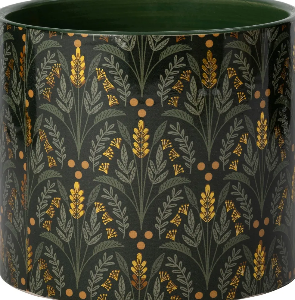 Intratuin bloempot Renea groen D 13 H 11 cm