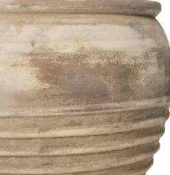 Intratuin bloempot Ribbel beige D 40 H 35 cm