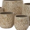 Intratuin bloempot Rida wit / bruin D 16 H 14 cm