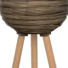 Intratuin bloempot riet grijs D 30 H 59 cm