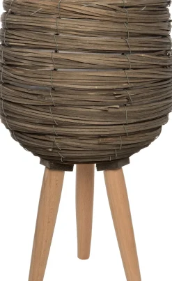Intratuin bloempot riet grijs D 25 H 46 cm