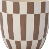 Intratuin bloempot Rif wit / beige D 13,5 H 12,5 cm