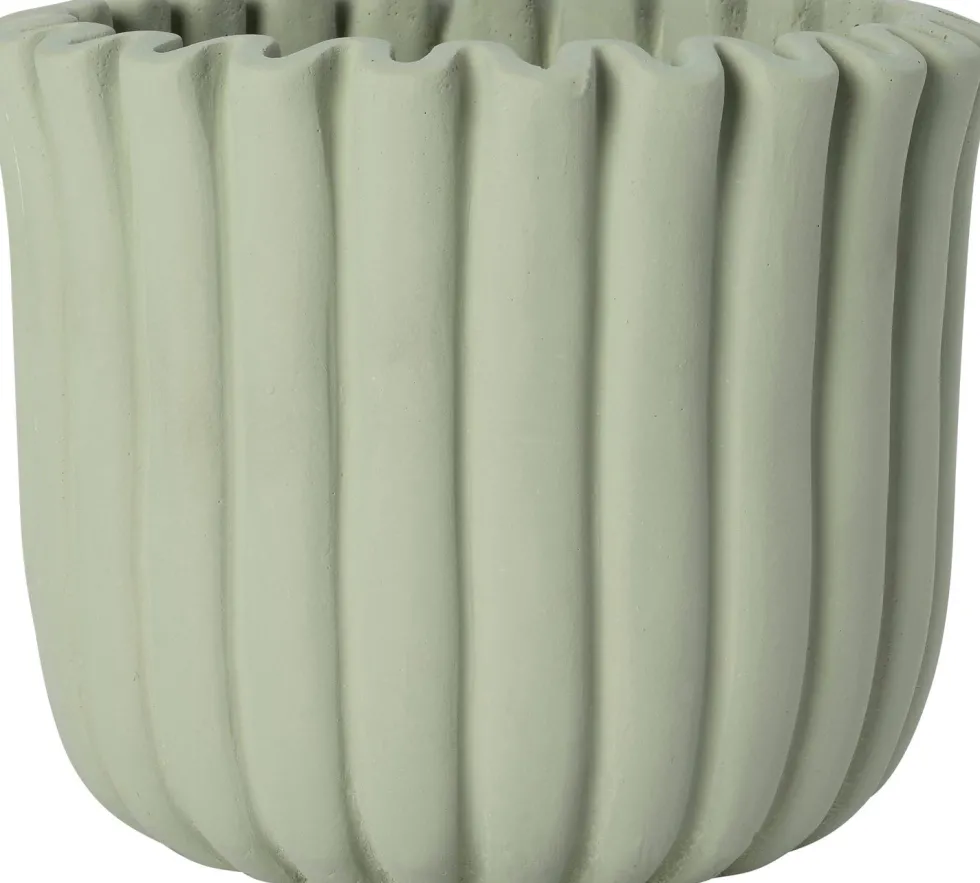 Intratuin bloempot Rivas groen D 19,5 H 16 cm
