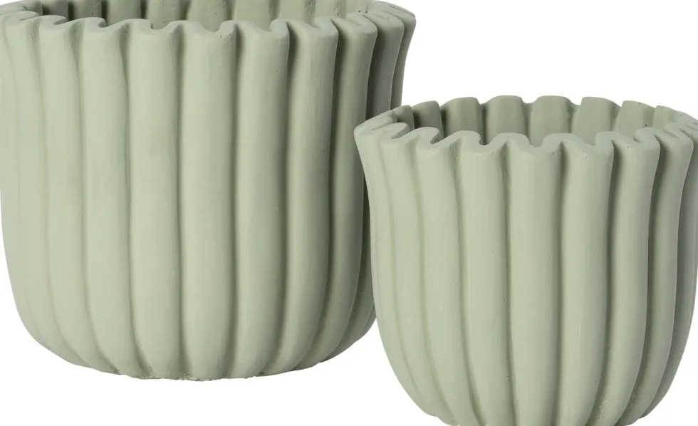 Intratuin bloempot Rivas groen D 11,5 H 10 cm