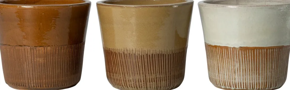 Intratuin bloempot Ruben bruin D 23 H 21 cm