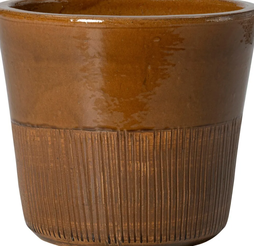 Intratuin bloempot Ruben bruin D 23 H 21 cm