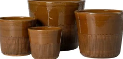 Intratuin bloempot Ruben bruin D 42 H 42 cm