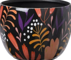 Intratuin bloempot Sabi zwart D 6 H 5 cm