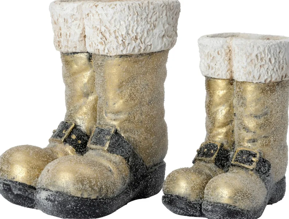 Intratuin bloempot Sebas goud 22 x 15 x 26 cm