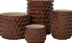 Intratuin bloempot Selby bruin D 15 H 18 cm