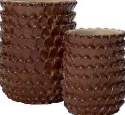 Intratuin bloempot Selby bruin D 15 H 18 cm