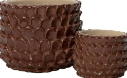 Intratuin bloempot Selby bruin D 13 H 10 cm