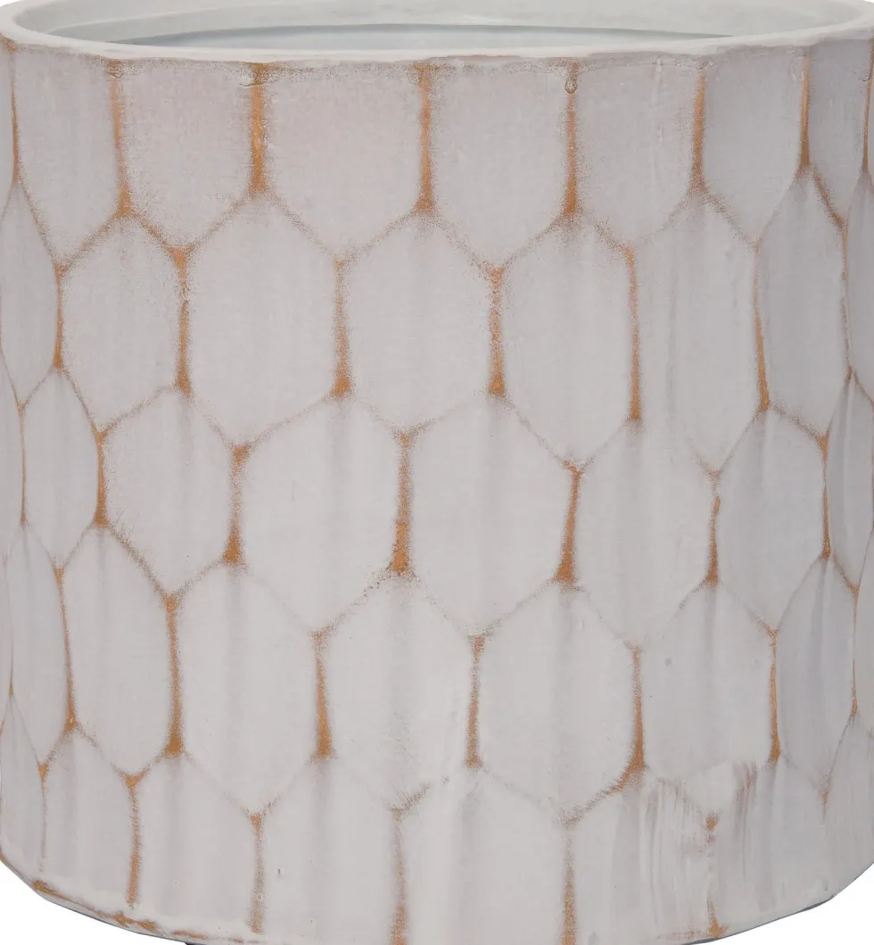 Intratuin bloempot Shiro wit D 13,5 H 13,5 cm