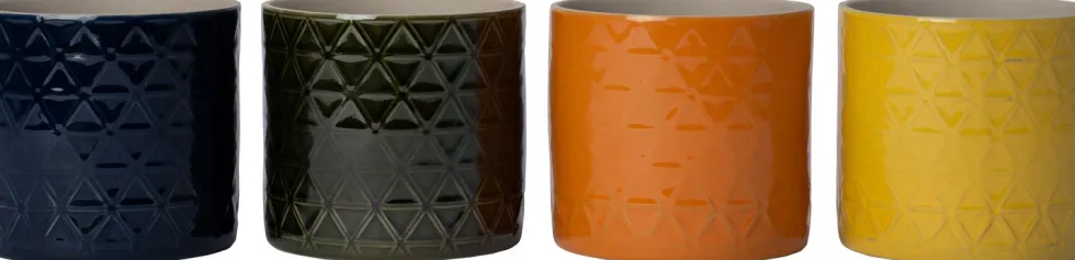 Intratuin bloempot Soof oranje D 14,5 H 12,8 cm