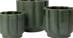 Intratuin bloempot Sterre groen D 16 H 14 cm