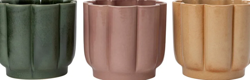Intratuin bloempot Sterre groen D 16 H 14 cm