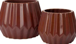 Intratuin bloempot Storm rood D 14 H 11 cm