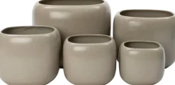 Intratuin bloempot Suvi taupe 16 x 16 x 13 cm