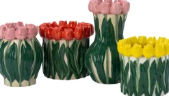 Intratuin bloempot Sven geel / groen D 15,2 H 14,2 cm