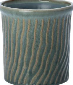 Intratuin bloempot Swirly groen D 19 H 19 cm