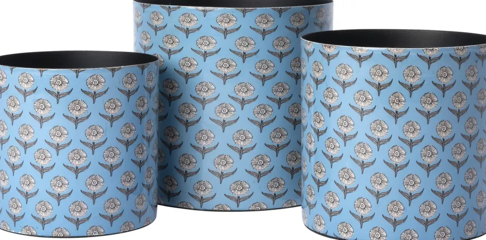 Intratuin bloempot Tali blauw D 13 H 13 cm