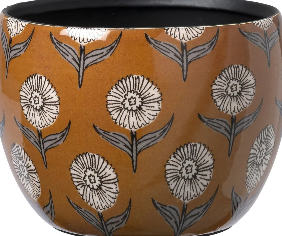 Intratuin bloempot Tali bruin D 9 H 7 cm