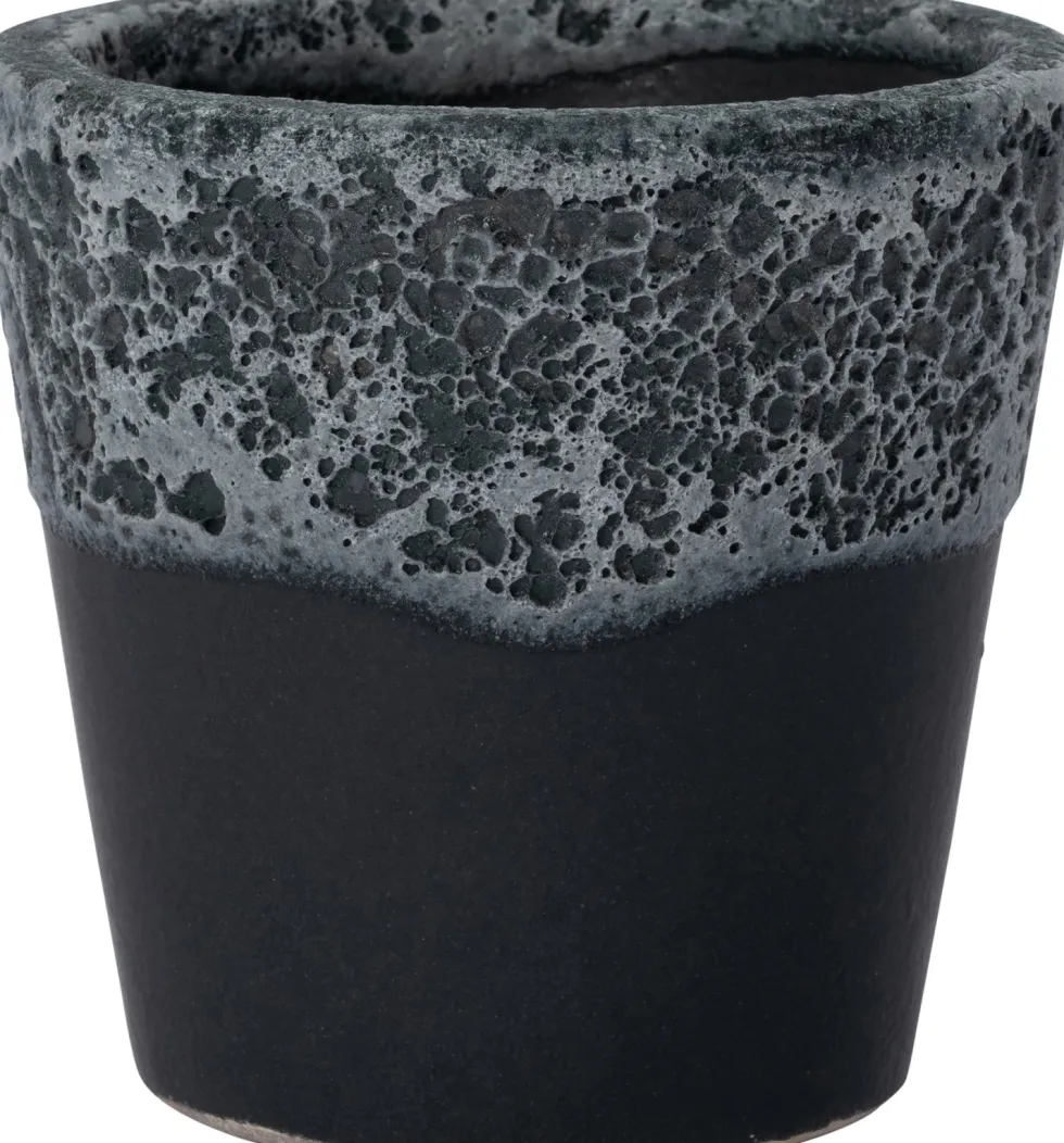 Intratuin bloempot Tana zwart D 7 H 7 cm