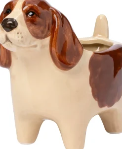 Intratuin bloempot Tibbe beagle bruin 16,5 x 8,8 x 13,6 cm