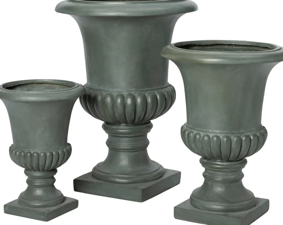 Intratuin bloempot Tilda glad grijs D 56 H 76 cm