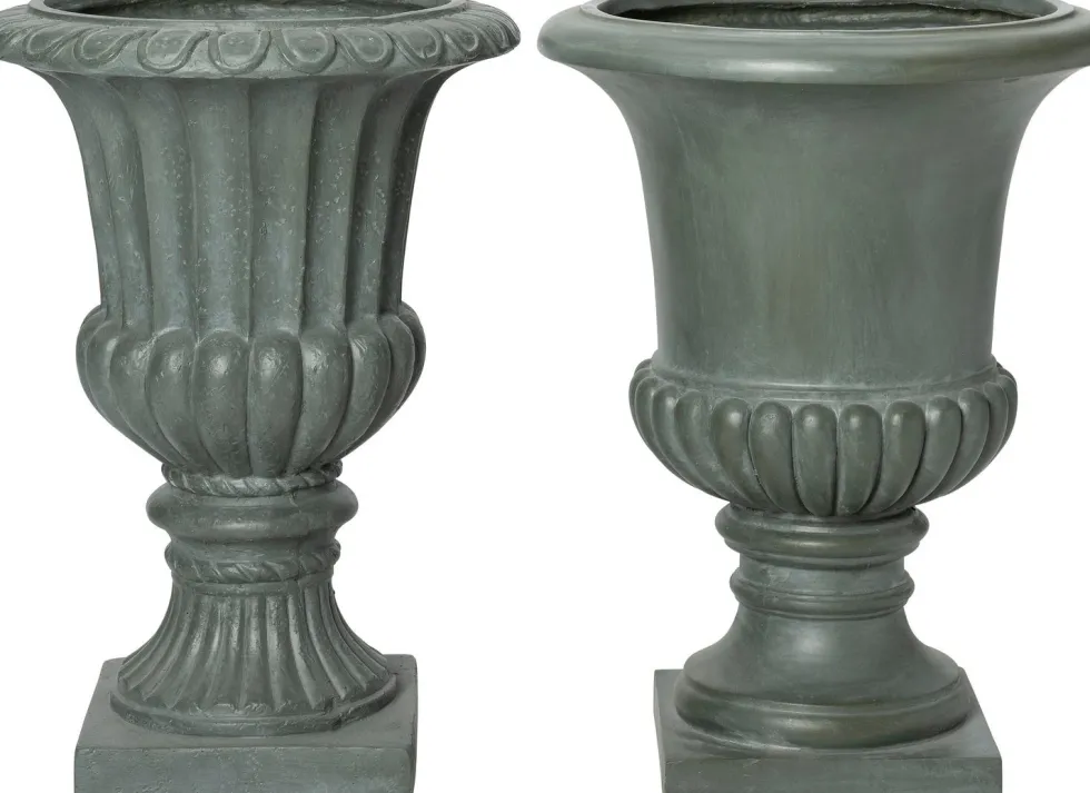 Intratuin bloempot Tilda glad grijs D 45 H 60,5 cm