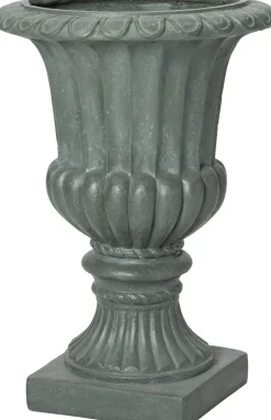 Intratuin bloempot Tilda reliëf grijs D 34,5 H 47,5 cm