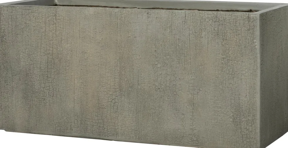 Intratuin bloempot Tino grijs 59 x 28,5 x 31 cm