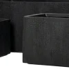 Intratuin bloempot Tino zwart 59 x 28,5 x 31 cm