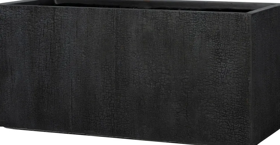 Intratuin bloempot Tino zwart 59 x 28,5 x 31 cm