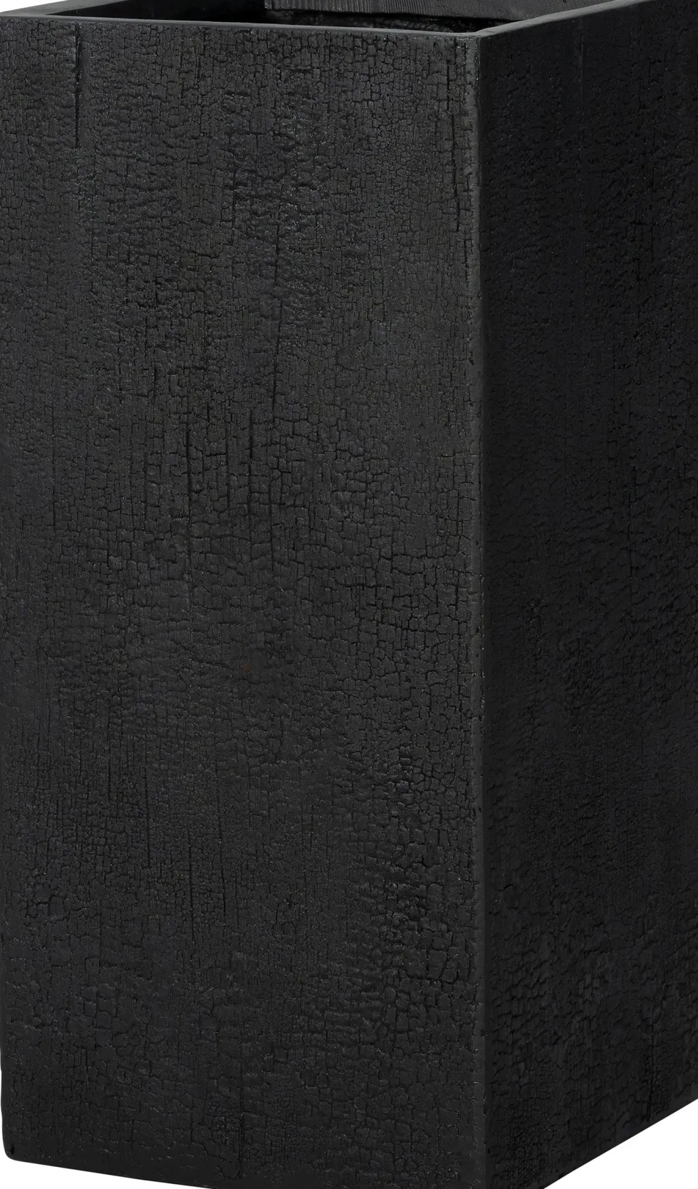 Intratuin bloempot Tino zwart 32,5 x 32,5 x 70 cm